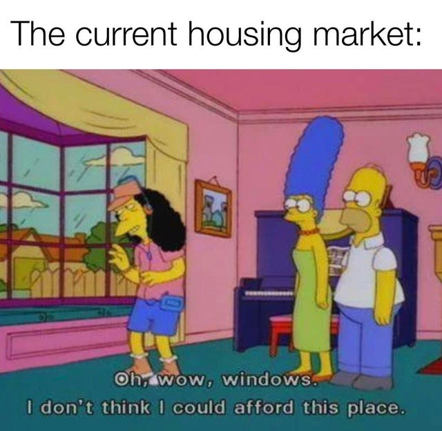 meme, housing property market, Simpsons