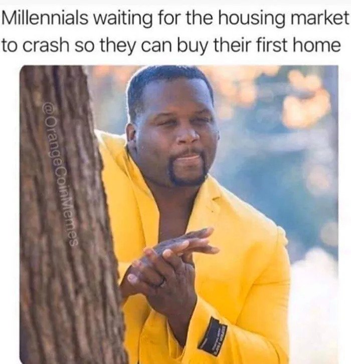 housing property market memes meme Simpsons millennial millennial boomer boomers house home renting housing crisis